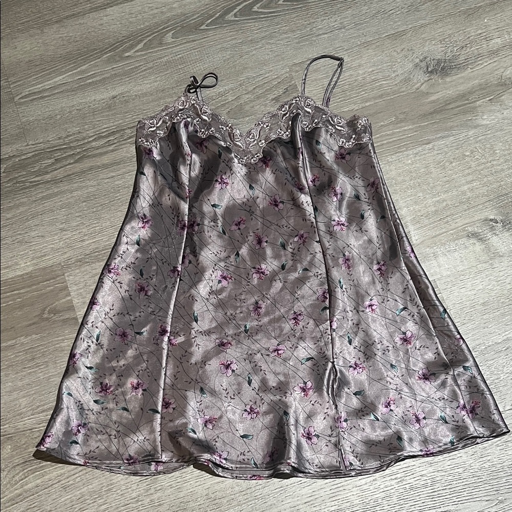 Vintage Victoria’s Secret Satin & Lace Slip Dress